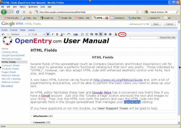 How to create user manual in html